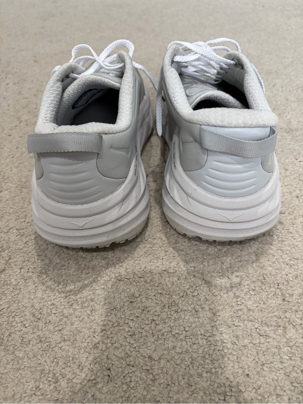 Hoka Bondi SR Sneakers, Women’s Cushioned Light Gray Size 10 Sneakers Like New - Picture 4 of 10